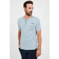 FQ1924 T-Shirt FQRudolf Henleyshirt mit angesagtem Print