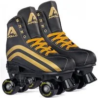 Apollo Rollschuhe Retro Discoroller, verstellbare Disco Roller Skates, größenverstellbar Rollerskates, Retro Design
