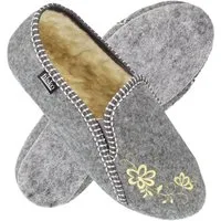 filsko Rosendaal Damen Ballerina Hausschuh mit Stickereien