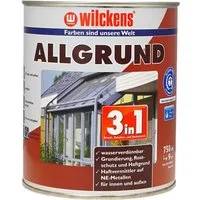 Wilckens Farben Rostschutzgrundierung Allgrund 3in1, Grau, 750 ml, für Innen- und Außenbereich