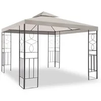habeig Pavillon WASSERDICHTER Pavillion Romantika 3x3m Metall inkl. Dach wasserfest, (inkl. Dach und Gestell), 100% wasserdicht