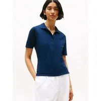 Tommy Hilfiger Poloshirt Regular Fit Pique Premium Polo Baumwollmischung, regular fit