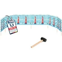 Garronda Windschutz Strand Sichtschutz 8m lang mit Gummihammer Garten Meer GAEX001, (mit Gummihammer)