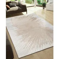 OTTO home Teppich Elora Kurzflor, rechteckig, Höhe: 8 mm, mit leichtem Glanz, Hoch Tief Struktur, elegantes Design, Wohnzimmer