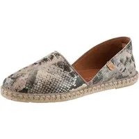 VERBENAS CARMEN Espadrille Slipper, Schlupfschuh, Sommerschuh, Urlaubschuh in Reptil-Optik