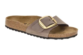 Birkenstock Damen Pantoletten Madrid Big Buckle 1030517 Lila Echtleder Nubuck