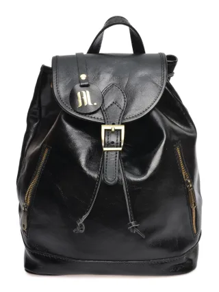 Anna Luchini Schwarz Rindsledertasche