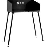 BBQ-Toro Feuertisch Dutch Oven Tisch, mit Windschutz, 75 x 40 cm, Grilltisch, Stahltisch