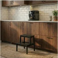 NUXIO Sitzhocker Bambus-Hocker mit Stufe KROK, Höhe 46 cm