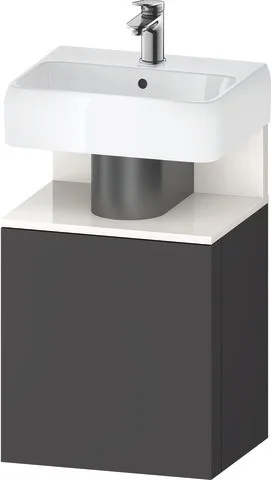 Duravit Qatego Waschtischunterbau wandhängend Graphit Matt 440x350x645 mm - QA4076R22490000 QA4076R22490000