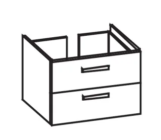 Artiqua 414 Waschtischunterschrank für Legato 415381 Sanremo Eiche quer NB, 414-WU2L-V138-7144-428 414-WU2L-V138-7144-428
