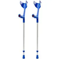 pulox Unterarmkrücke "Magic-Soft" Krücken-Paar (2 Stk) von Rebotec - Enzianblau, 2-tlg.