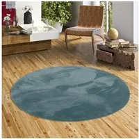 Pergamon Fellteppich Fellteppich Super Soft Pearl Rund, Rund, Höhe: 19 mm