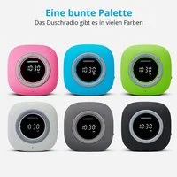 Medion® MEDION Duschradio mit Bluetooth UKW-Radio (UKW)