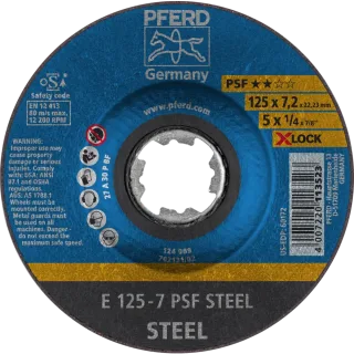 PFERD TOOLS Schruppscheibe E X-LOCK Universallinie PSF STEEL für Stahl - 62011125