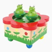Small Foot Spieluhr Spieluhr Froschteich, (packung, 1-tlg), von Kindern leicht zu bedienen.