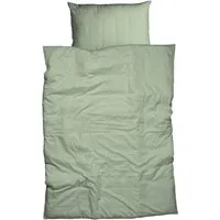 CASATEX Bettwäsche Uni, Satin, 2 teilig, Uni Design, Reißverschluss, tolle Farben
