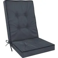 Aspero Sitzauflage Premium Hochlehner Stuhlauflage Alicante, Gepolsterte und wasserdichte Outdoor Auflage