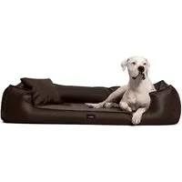 tierlando® Tierbett Orthopädisches Hundebett GOOFY Kunstleder, Matratzenschoner inklusive