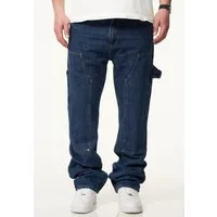 DAILY COTTON Straight-Jeans DCPONTON Herren Lange Carpenter Hose Jeans Straight-Fit Loose-Fit