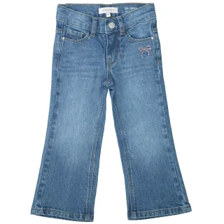 STACCATO - Md.-Flared Jeans, SLIM mid blue denim - Gr. - 92