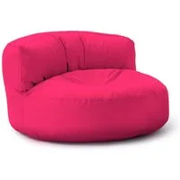 Lumaland Sitzsack Round Sofa Sitzkissen Bean Bag Couch Lounge, inkl. Rückenlehne In-& Outdoor 90x90x50cm