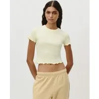 LeGer T-Shirt Teresa, LeGer by Lena Gercke mit Rippstruktur, kurze Form, slim fit