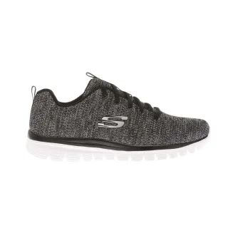Skechers - "Graceful Twisted Fortune" Sneaker für Damen (Schwarz/Weiß)