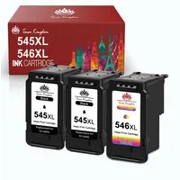 Toner Kingdom ersetzt für CANON PG 545XL CL-546XL Tintenpatrone (Pixma MX490 495 iP2800 2850 2840 2855 TS205 305 3150 3151 TR4550 4551, MG2400 2450 2455 2500)