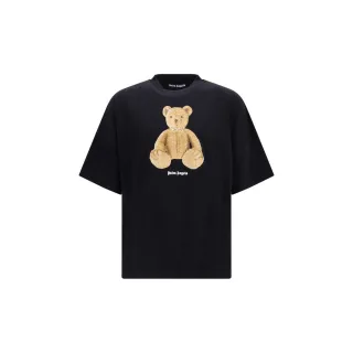 Palm Angels Schwarzes Baumwoll-T-Shirt