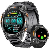 ANYSUN Smartwatch GPS Tracker Kompass Outdoor Sport Smartwatch (1,43 Zoll) Sportuhr mit 100+ Sportmodi-Puls-Schlaf-Schritte-Kalorien-Kilometer-Monitor, 5 ATM wasserdicht Fitnessuhr für Android iOS