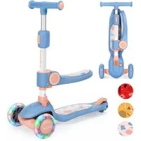 BremToy Dreiradscooter Kinderroller Tretroller Faltbar Scooter 1-8 Jahren