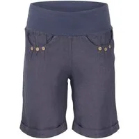malito more than fashion Leinenhose malito Damen Bermuda aus Leinen, lässige kurze Hose, Shorts für den Bermuda aus Leinen