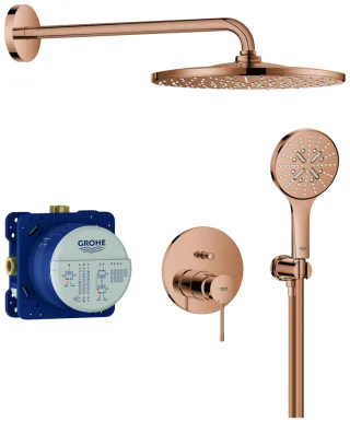 GROHE Unterputz-Duschsystem Essence 25287 2 WU KB Rainshower Mono 310 warm sunset, 25287DA0 25287DA0