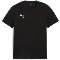 PUMA Kurzarmshirt teamGOAL Casuals Tee schwarz-blau-silber