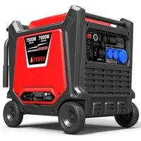 A-iPower Stromerzeuger SC8000i, 7,5 in kW, (Benzin Stromgenerator Generator Notstromaggregat 4-Takt Motor Stromerzeuger Leise ATS Verfürgbar), mit 230V 16A / 32A Steckdosen