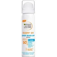 GARNIER Sonnenschutzspray AMBRE SOLAIRE SUPER UV OVER MAKE-UP SPRAY LSF 50, für eine Anwendung im Gesicht – auch über Make-up