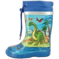 Beck Gummistiefel Dinos Gummistiefel (wasserdichter, schmaler Stiefel, für trockene Füße bei Regen und Matschwetter) herausnehmbare Innensohle, weicher flexibler Naturkautschuk
