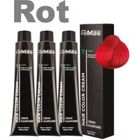 Femmas Premium Haarfarbe FemMas professionelle Haarfarbe mit Arganöl 3 x 100 ml