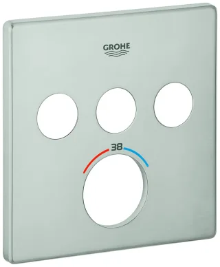 GROHE Rosette 49042 für SmartControl UP-THM eckig mit 3 ASV supersteel, 49042DC0 49042DC0