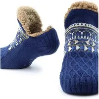 Blusmart Haussocken Hausschuhsocken für Damen und Herren (Warm, Rutschfest, Gestrickt, dick, Flauschig) Für Boden, Bett, Haus