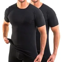 HERMKO Unterziehshirt 3840 (Pack, 2er) Bio Baumwolle kurzarm Basic Feinripp hergestellt in EU