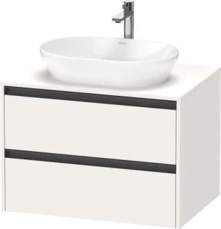 Duravit Ketho.2 Konsolenwaschtischunterbau wandhängend Weiß Supermatt 800x550x568 mm - K248950848400 K24895084840000