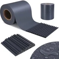 TLGREEN Sichtschutzstreifen 50mx19cm PVC Sichtschutzstreifen, (50mx19cm, inkl. 35 Befestigungsclips), Sichtschutz für Zaun, Doppelstabmatten