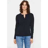 Saint Tropez Strickjacke A8661, MilaSZ R-Neck Cardigan Viskosemischung, Classic fit