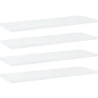 furnicato Bücherregal Bücherregal-Bretter 4 Stk. Weiß 60x20x1,5 cm Holzwerkstoff, 4-tlg.