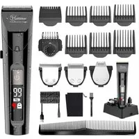 HATTEKER Haar- und Bartschneider RFC-691, Profi Haarschneidemaschine Herren, Wasserdicht 4 in 1