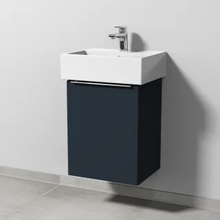 Sanipa 3way Waschtischunterbau zu Duravit Vero Air Waschtisch mit 1 Tür, Marine-Matt UP4291R