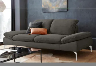W.SCHILLIG 2,5-Sitzer "enjoy&MORE" mit Sitztiefenverstellung, Füße Chrom glänzend, Breite 232 cm