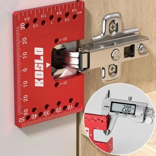 Hinge Installation Fixture Jig 22/23mm Standard Hinge Size 2mm Seam Spacing Aluminum Alloy Dual-Side Magnetic Positionin